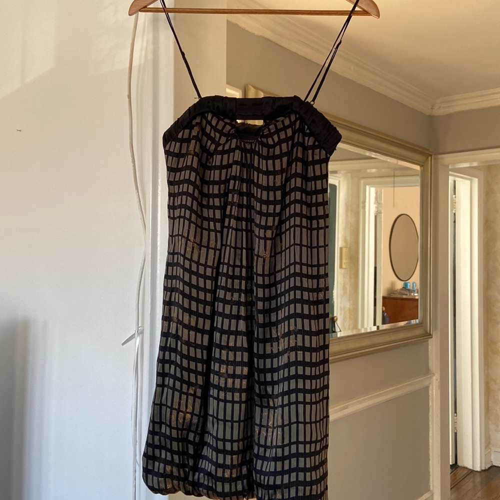 Development dress by Erica Davies khaki & black 👗